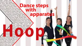 Rhythmic gymnastics dance steps with apparatus - HOOP