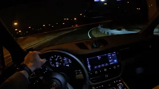 2023 Porsche Macan S - 4K POV Night Drive - 3D Binaural ASMR