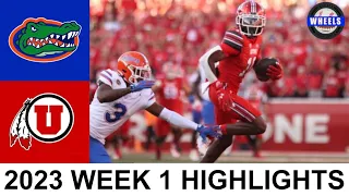 Florida vs #14 Utah Highlights | College Football Week 1 | 2023 College Football Highlights