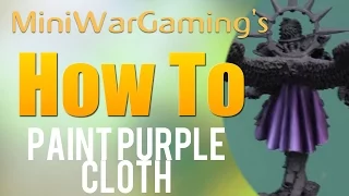 How To: Paint Purple Cloth
