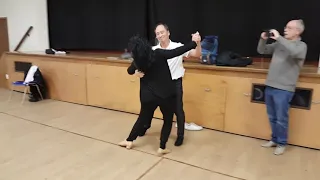 Quickstep fun - walk thru of Step hops to chasse and prom run ( Social Bronze Var class 12-1-2022)