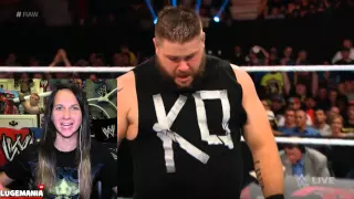 WWE Raw 5/18/15 Kevin Owens Power Bombs John Cena