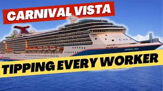 Tipping Every Cruise Worker Challenge! | CARNIVAL VISTA 2024