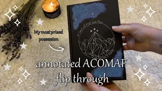 annotated ACOMAF flip through 🌌🖤 | no talking, with music
