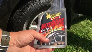 How To Make Your Car Tires Black With Hot Shine Spray