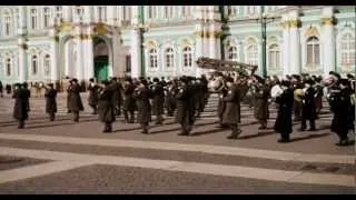 Russian marching band, St. Petersburg