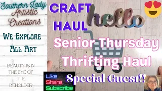 Senior Thursday Thrifting Trip ~ Great Craft Haul Epoxy Resin Tumbler Tuners 😍Also a Surprise Guest!