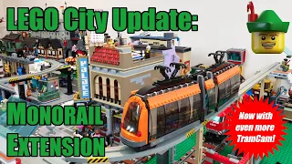 LEGO City Update - Motorised Tram Monorail Extension MOC 60097 6399 🚊🚝🏹