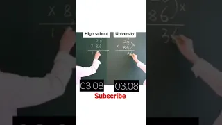 High school vs university || mathematics challenge || 😅🤣😀😅☺️ #shorts #viral #math #youtubeshorts