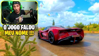 PIUZINHO JOGANDO FORZA HORIZON 5! NO VOLANTE !!!