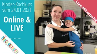 Livestream Kinder Kochkurs "Frühstück" am 24. Januar 2021 - Knuspermüsli, Joghurt & Smoothie