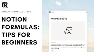 Notion Formulas: How to Start for Beginners (2023)