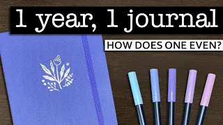 How to fit a full year in one journal 💜 1 journal for the new year