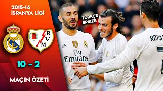 Real Madrid 10-2 Rayo Vallecano | 2015-16 İspanya Ligi - Türkçe Spiker