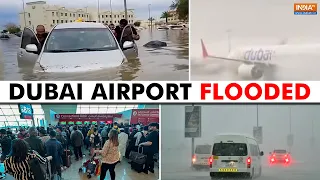 Dubai Airport Flooded Due To Rains, Fights Cancelled | UAE Floods | World News