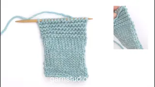 How to knit edge stitches in garter stitch