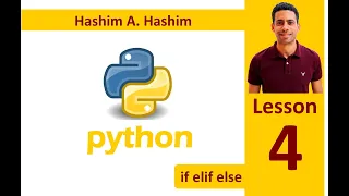 Python Lesson 4/14 if elif else condition statement بايثون شرح كتابة حالات الشروط الاختيارات عربى