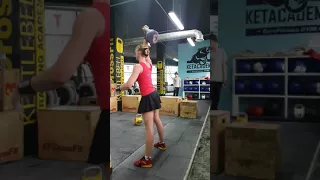 Aleksandra Vasileva 22kg snatch 10min 223reps