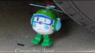 RoboCar Heli vs Car | Crunchy Test | Crushing Crunchy Soft Things by Car | Experiment car | Car