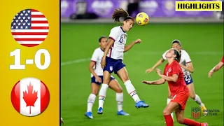 USA vs Canada 1-0 All Goal & Extended Highlights | 2021 SheBelieves Cup