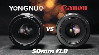 Canon 50mm 1.8 STM vs Yongnuo 50mm 1.8 | Surprising results?