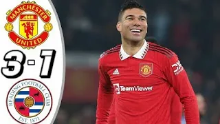 Man United vs Reading 3-1 - All Goals & Highlights - 2023