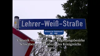 "Chronik von Dillingen im Regierungsbezirke  Schwaben und Neuburg des Königreichs  Bayern" Vorwort