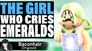 The Story Of The Girl Who Cries Real Emeralds | roblox brookhaven 🏡rp