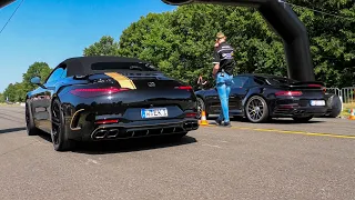 NEW Manhart SL 700 R Mercedes-AMG SL63 vs. Porsche 911 Turbo vs. Mercedes C63 AMG | Dragrace