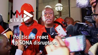 Malema, De Lille, MPs speak after chaos causes Sona 2020 to be suspended