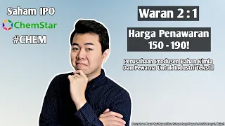 IPO CHEM CHEMSTAR INDONESIA | Perusahaan Produsen Bahan Kimia dan Pewarna Untuk Industri Tekstil