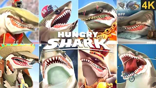 MEGALODON ALL TRAILER & MOVIE THROUGH THE YEARS!!! (2010 - 2022) HUNGRY SHARK WORLD 4K