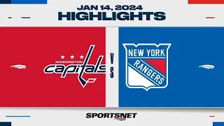 NHL Highlights | Capitals vs. Rangers - January 14, 2024