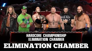 ELIMINATION CHAMBER | THE ROCK + JOHN CENA + ROMAN REIGNS + LESNAR + BRAUN STROWMAN + EDGE | WWE