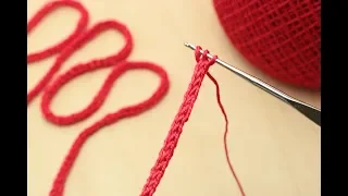 ШНУР крючком урок вязания  Crochet a cord