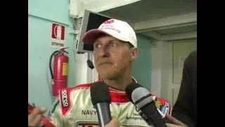 Michael Schumacher alla pista di Sarno