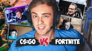 FORTNITE ИЛИ CS:GO? - СТРИМ КРИДА С EXILE, EVELONE, COFFI, 7SSK7