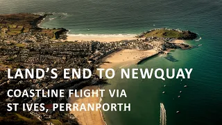 [4K, ATC] Scenic flight from Land's End to Newquay Airport