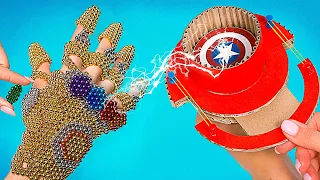 DIY Superheroes Crafts || EPIC Captain America Shields And Thanos Infinity Gauntlet