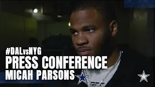 Micah Parsons Postgame Week 15 | #DALvsNYG | Dallas Cowboys 2021