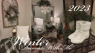2023 COZY AND BOHO WINTER DECORATE WITH ME/DECORATING AFTER CHRISTMAS🌲