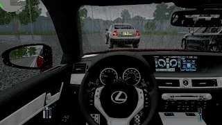 City Car Driving 1.4.1 Lexus GS 350 F in rain