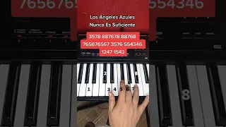 Los Ángeles Azules Nunca es Suficiente piano tutorial