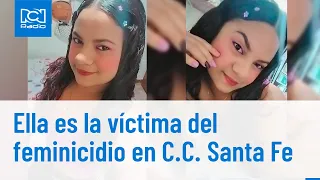 Bogotá: esta fue la mujer asesinada en el Centro Comercial Santa Fe