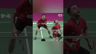 Check out the lighting speed reaction Ben Lane | #badminton #short #serve