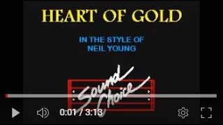 Heart Of Gold, Neil Young, Minus Harmonica Harp Key G, SC8683-13A