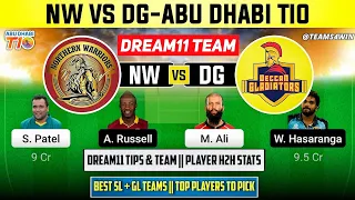 NW vs DG, NW vs DG Prediction, NW vs DG Player Stats, NW vs DG Dream11 Team, DG vs NW T10 Team Today