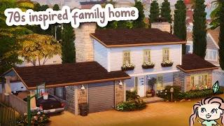 70s Inspired Family Home ☀️ || The Sims 4 Speed Build