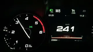 Alfa Romeo Giulia 2.2JTDm (Tuned 240HP) 0-250km/h acceleration