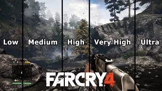 Far Cry 4 Graphics Comparison PC (Low to Ultra)